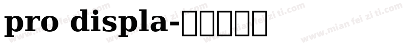 pro displa字体转换
